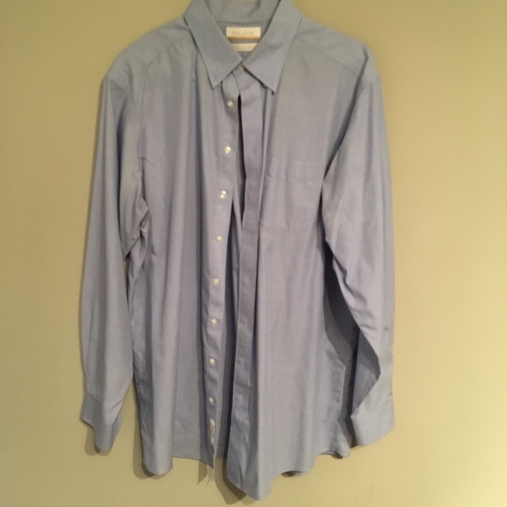 Roundtree and Yorke Blue Dress Shirt TALL